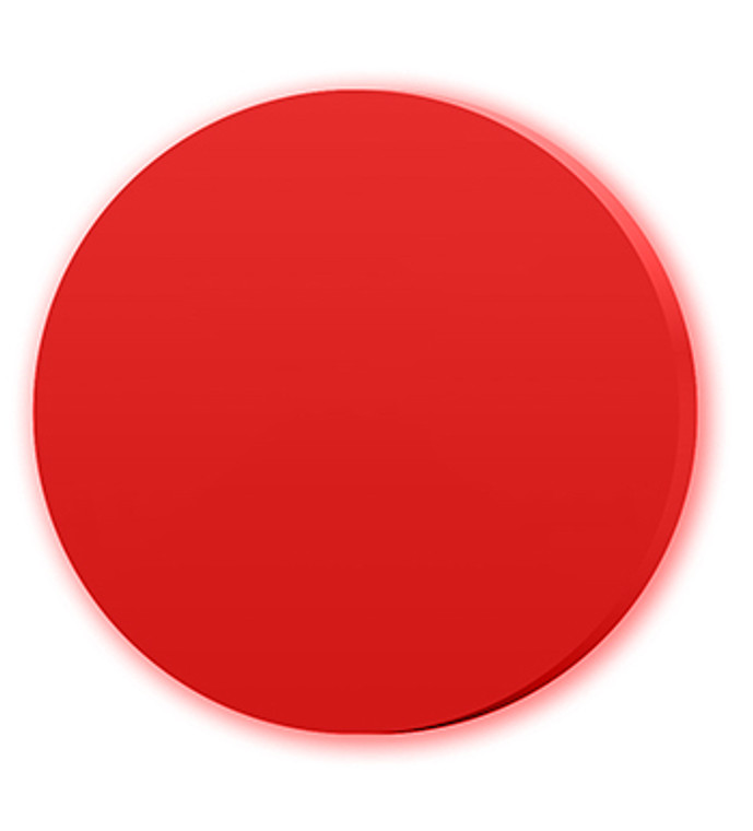 Counting Chips: 1-5/8" Plastic Counting Chips, Smooth Finish, Red