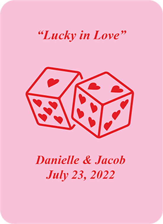 Lucky Couple Custom Playing Cards