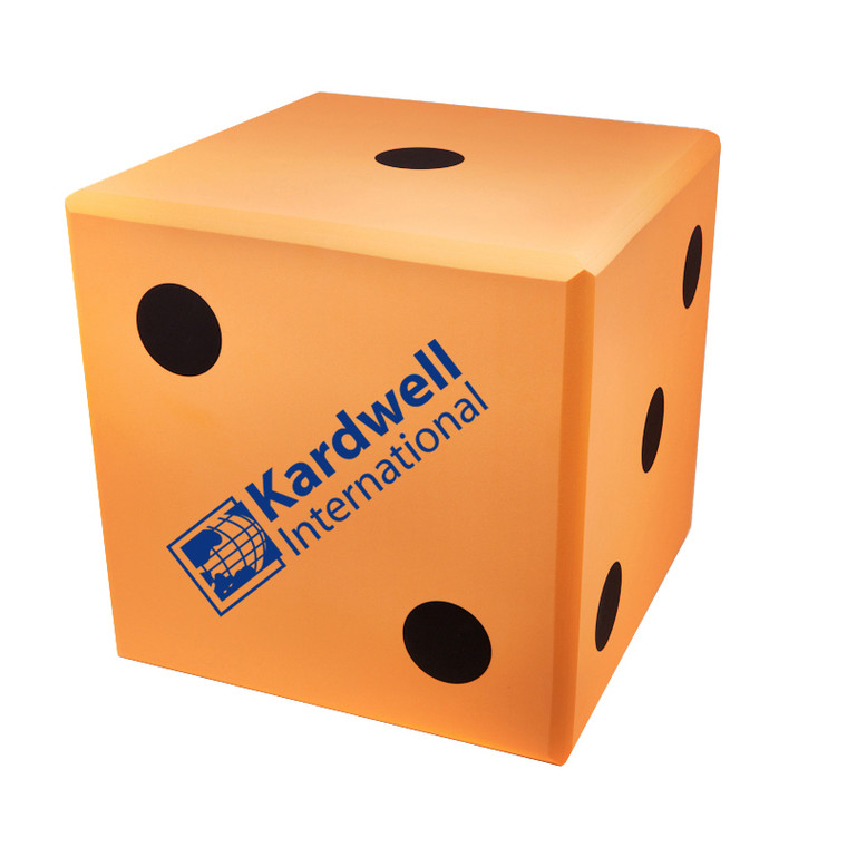 Custom 15" Jumbo Foam Dice - Orange Custom 15" Jumbo Foam Dice - Orange