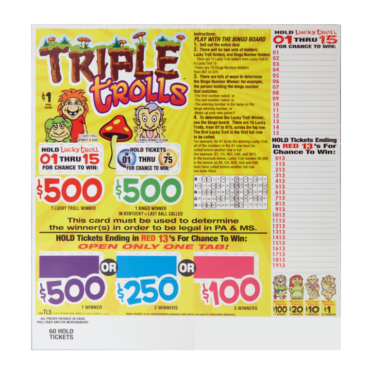 Triple Troll Pull Tab