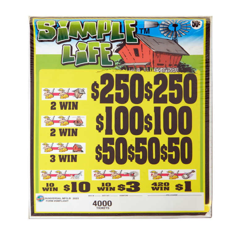 Form #250UG Pull Tab - Titles Rotate