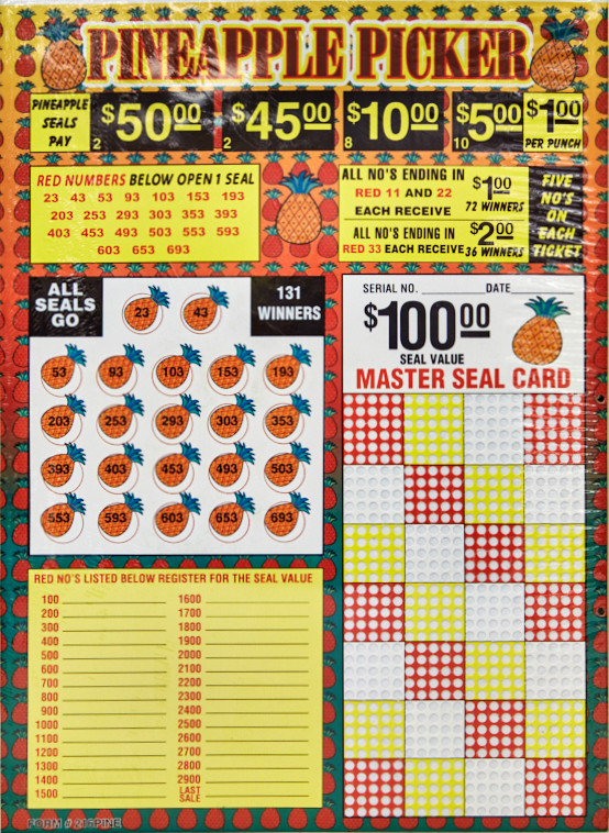 Fruit picker Punchboard