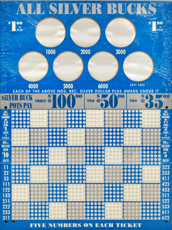 All Silver Bucks Punchboard