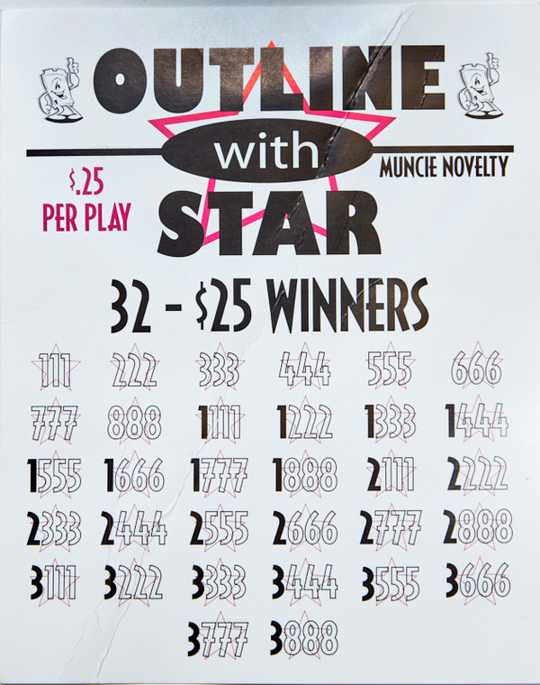 Outline with Stars Jar Ticket