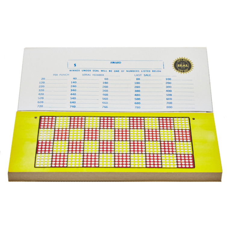 800 Book Cover Punch Board