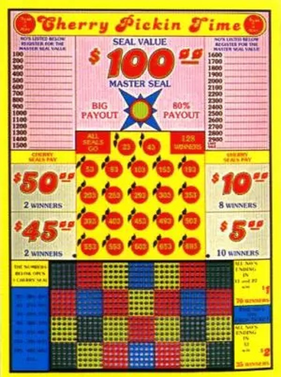 Cherry Pickin Time Punchboard