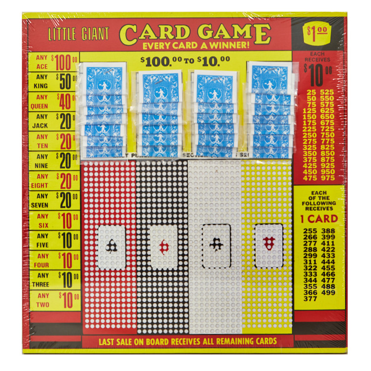 Little Giant  $1 Card Game Punchboard