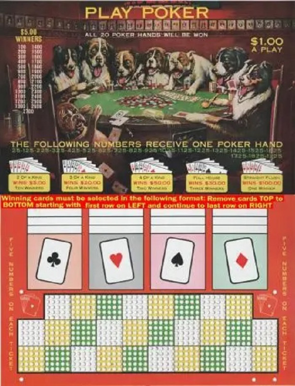 Play Poker $1 Punchboard