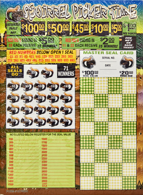 Animal Picker Punchboard