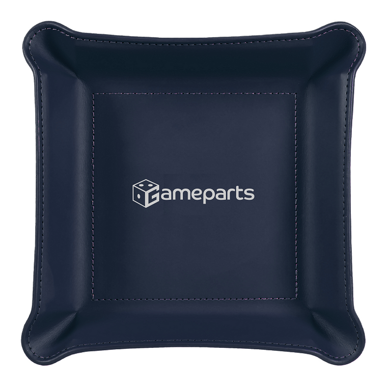 Custom Leather Valet Tray - Navy