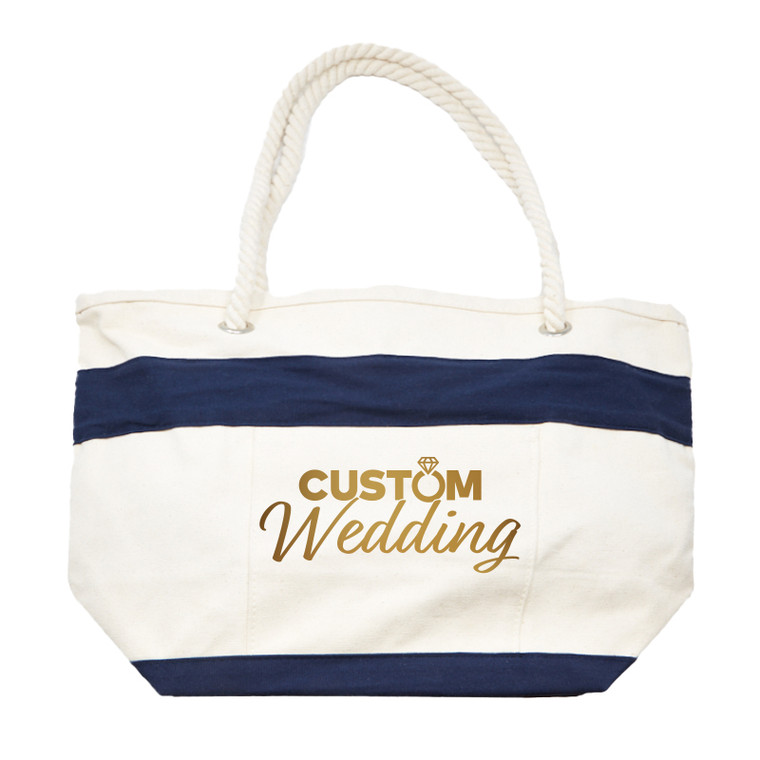 Custom Woven Beach Tote