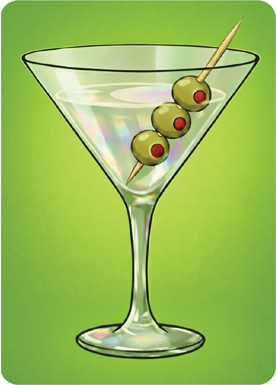 Green Martini Playing Cards - 2 Deck Set