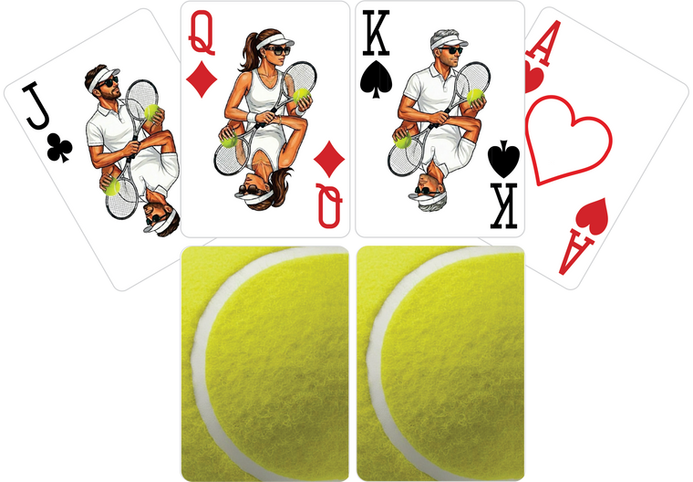 Tennis Playing Cards - 2 Deck Set