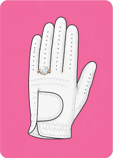Pink Golf Playing Cards - 2 Deck Set