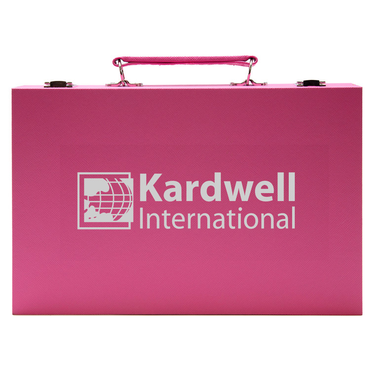 Custom Travel Backgammon Set Pink