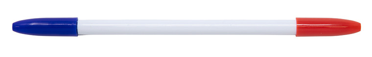 Baccarat Accessories: Baccarat Pens, 7.5", Blank (per Case of 1,000 Pens), Red and Blue
