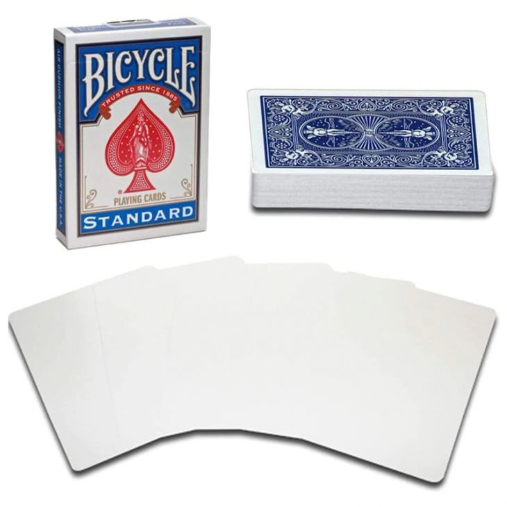 Bicycle Gaff Magic Card Decks: Blue Back Blank Face