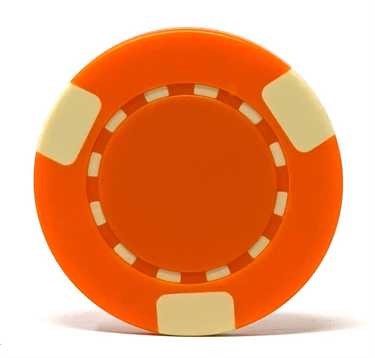 Poker Chips: 3-Edge Spot, 8.5 Gram, Orange