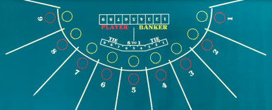 9-Player Backed Baccarat Layout