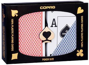 Copag Texas Holdem Plastic Playing Cards: Poker Peek, Super Index