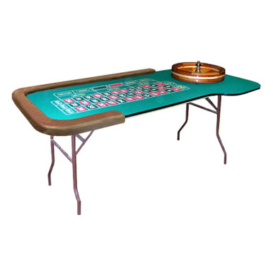 Metal Roulet Table Roulette Table: 7 Foot, 36 Inch Tall Roulette Table with Folding Metal Legs