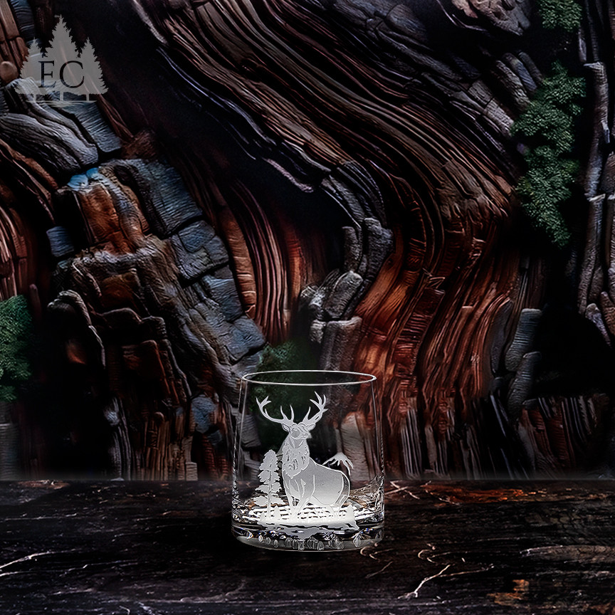 Mountian Elk Crystal Rocks Glasses (Set of 4) - Wonders of