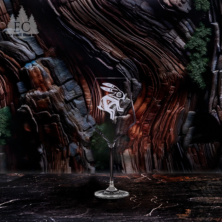 Desert Guardians l Red Wine Glasses (Set of 4) - Spirit of the