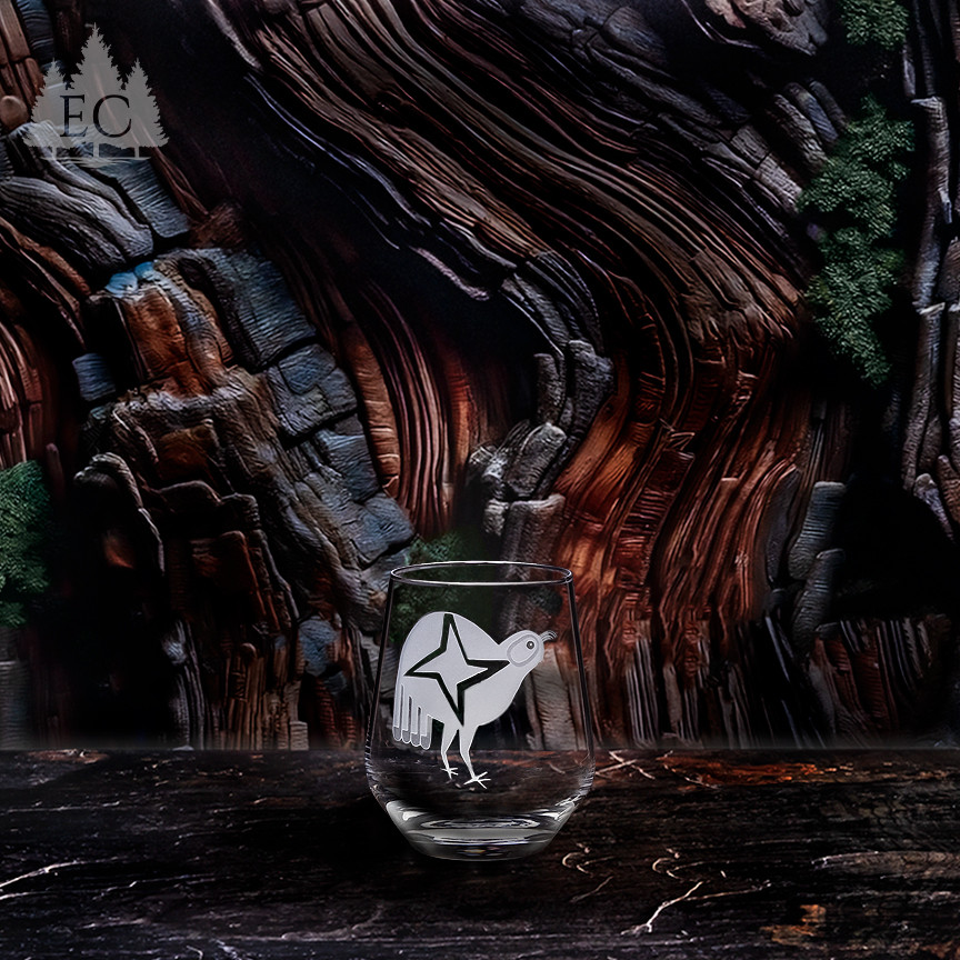 グランドキャニオン　GDC　ノベルティ　ガラススタンド　インテリア Desert Guardians Crystal Stemless Wine Glass (Set of 4) | Spirit
