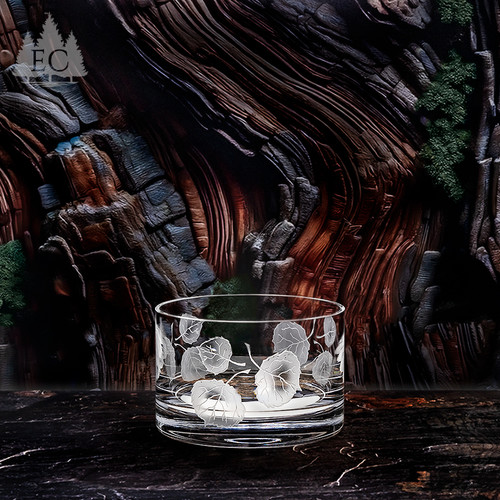 Hibiscus Oval Crystal Bowl - Elements of Nature Collection