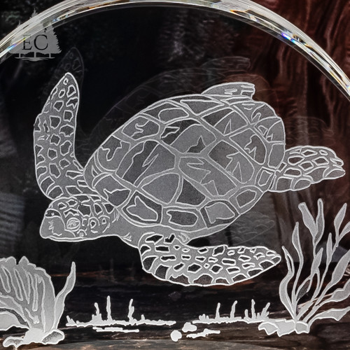 Sea Turtle Crystal Home Accent - Detail