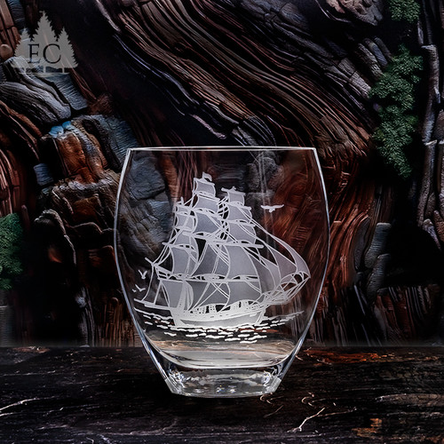 Dolphins Crystal Home Accent - Maritime Collection | Etched
