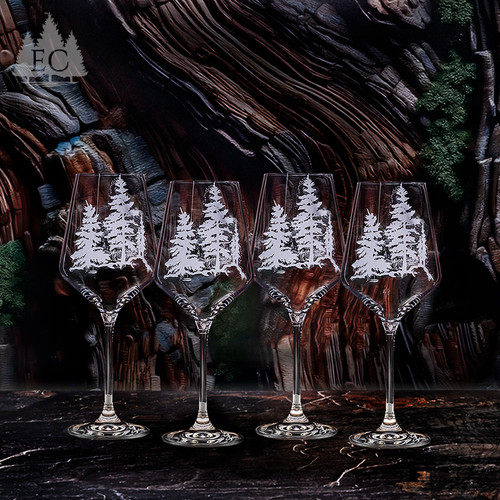 Mountian Elk Crystal Rocks Glasses (Set of 4) - Wonders of
