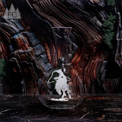 Kokopelli Wrapped Crystal Bowl - Spirit of the West Collection