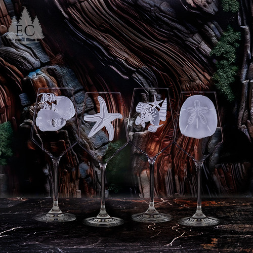 Marine Life | Etched Crystal Gifts by Evergreen Crystal