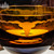 Steer Wrapped Amber Crystal Bowl - Detail