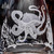 Octopus Scene Crystal Decanter - Detail