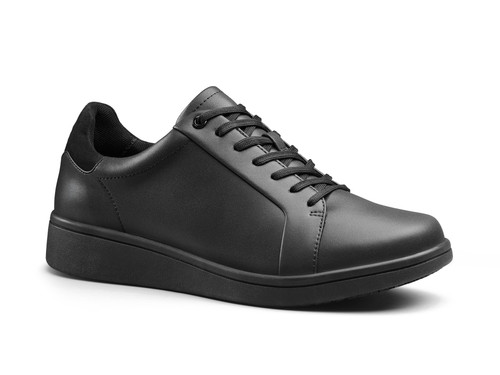 Aspire Non Slip Lightweight Comfortable Work Shoe - Black/Black