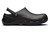 WearerTech Protect Black Work Clog Shoe With Non Slip Sole and Safety Toe Cap Protection Side View