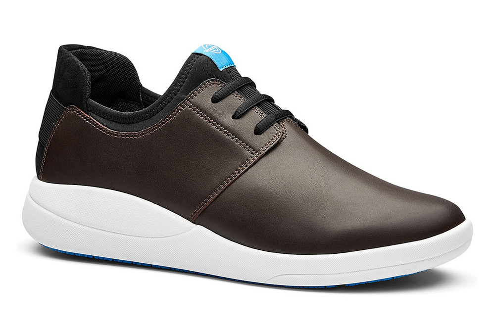 Relieve Non-Slip Comfortable Work Shoe - Brown/White