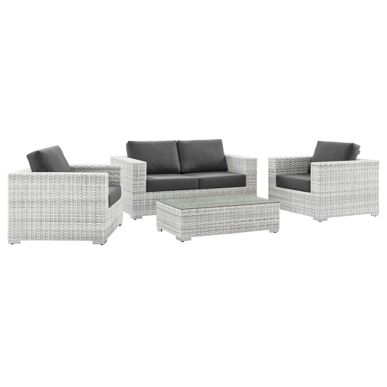 Modway Convene 4Piece Outdoor Patio Set Westwood Pool Company
