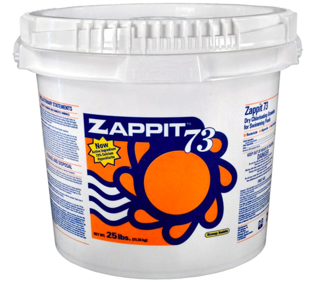 Zappit 73% Calcium Hypochlorite Shock 25 lbs. - Westwood Pool Company