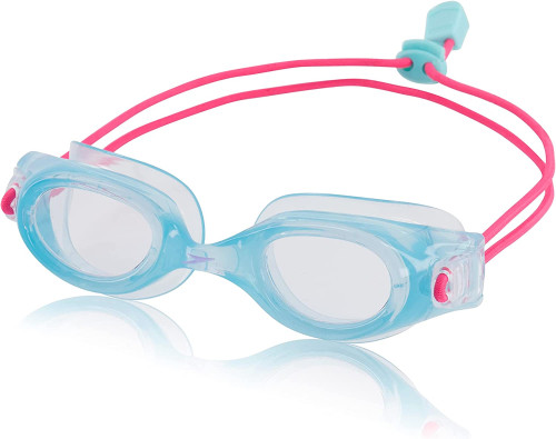 Speedo Jr. Hydrospex Bungee Goggle - Aqua Splash/Clear