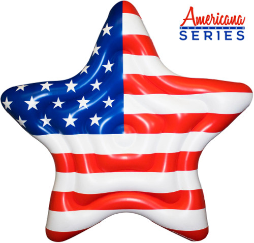 Swimline Americana™ Star Island 71" Patriotic Pool Float