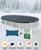 12'x24' Oval Tan Solid Winter Cover Package - 20 Year Warranty