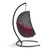 Modway Encase Swing Outdoor Patio Lounge Chair Red