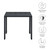 Tahoe Outdoor Patio Powder-Coated Aluminum End Table - Gray