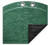 12'x18' Oval Green Solid Winter Cover - 12 Year Warranty