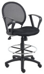 Boss Mesh Drafting Stool W/ Loop Arms B16217