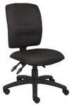 Boss Multi-Function Fabric Task Chair  Without Arms B3035-BK