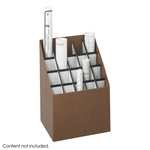 Safco Upright Roll File, 20 Compartment